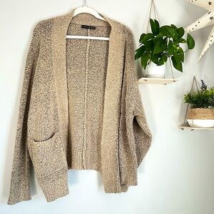 🩷ATMOSPHERE LONG SLEEVE NEUTRAL BEIGE TAN CARDIGAN SWRATER SIZE SMALL TRENDING